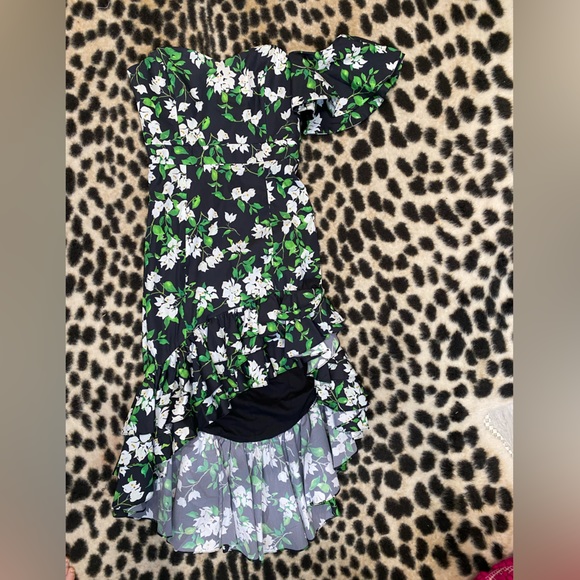 CAROLINE CONSTAS Nave Floral Cocktail or Black Tie Dress XS - Picture 3 of 6